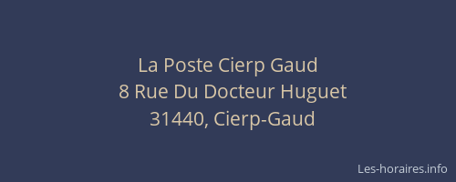 La Poste Cierp Gaud