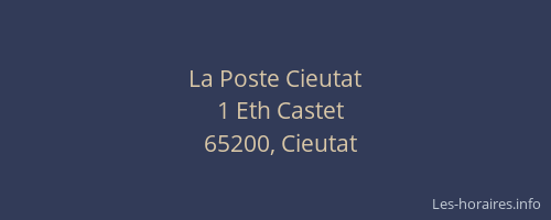 La Poste Cieutat