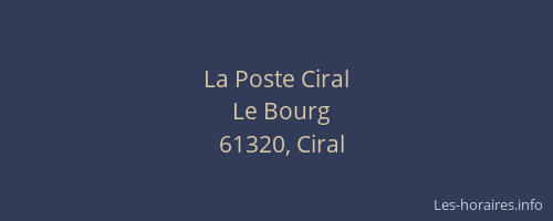 La Poste Ciral