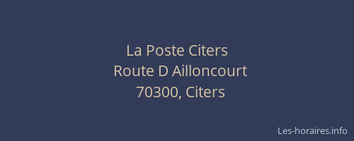 La Poste Citers