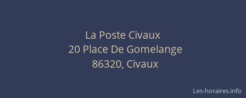 La Poste Civaux