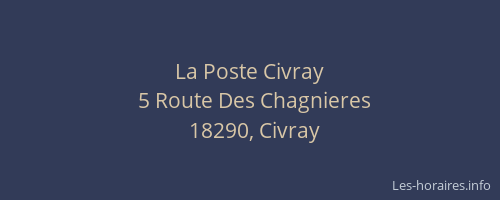 La Poste Civray