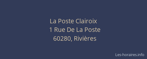 La Poste Clairoix
