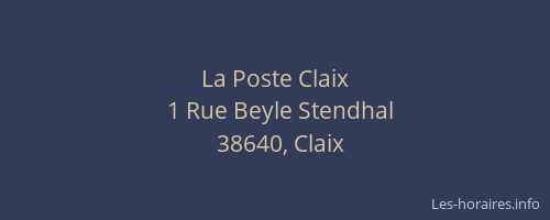 La Poste Claix