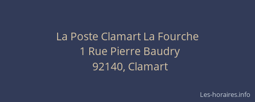 La Poste Clamart La Fourche