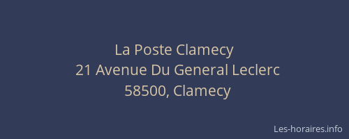La Poste Clamecy