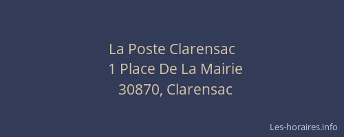 La Poste Clarensac