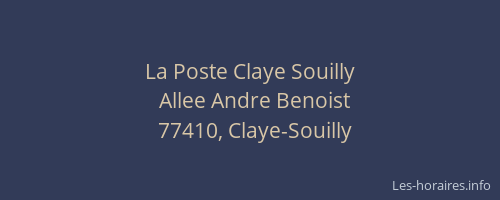 La Poste Claye Souilly