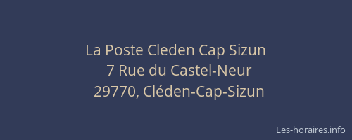 La Poste Cleden Cap Sizun