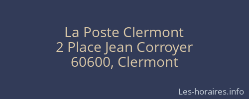 La Poste Clermont