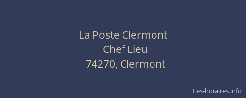La Poste Clermont
