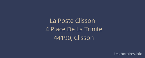 La Poste Clisson