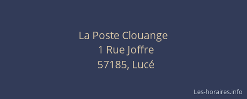 La Poste Clouange