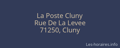 La Poste Cluny
