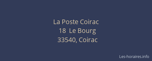 La Poste Coirac