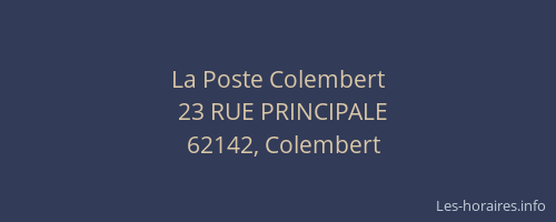 La Poste Colembert
