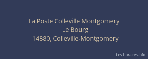 La Poste Colleville Montgomery