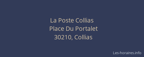 La Poste Collias