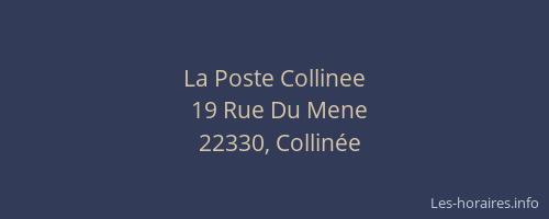 La Poste Collinee