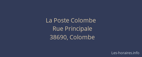 La Poste Colombe