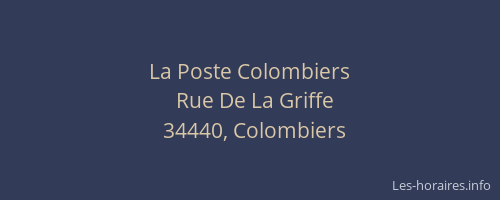 La Poste Colombiers