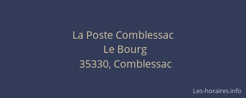 La Poste Comblessac