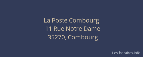 La Poste Combourg