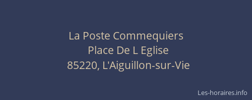 La Poste Commequiers