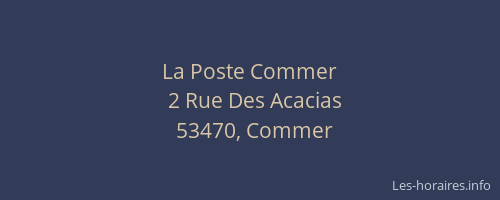 La Poste Commer