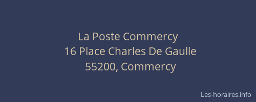 La Poste Commercy