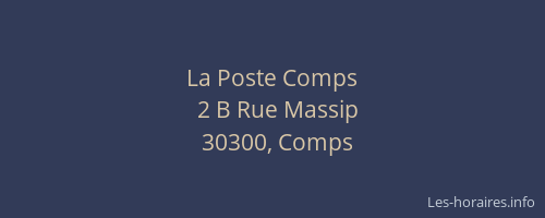 La Poste Comps