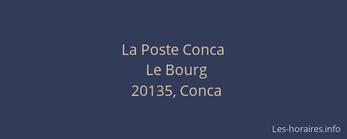 La Poste Conca