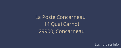 La Poste Concarneau