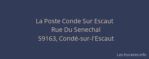 La Poste Conde Sur Escaut