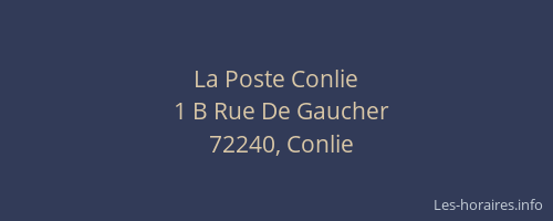 La Poste Conlie