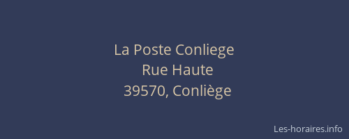 La Poste Conliege