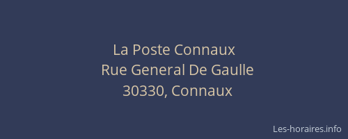La Poste Connaux