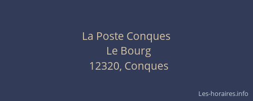 La Poste Conques