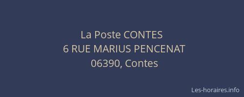 La Poste CONTES