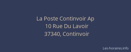 La Poste Continvoir Ap