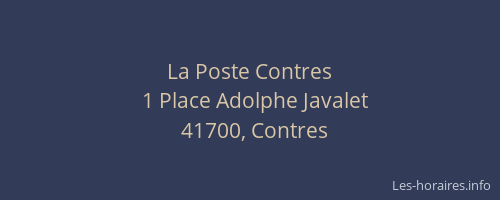 La Poste Contres