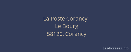 La Poste Corancy