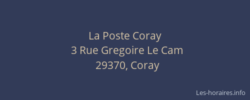 La Poste Coray