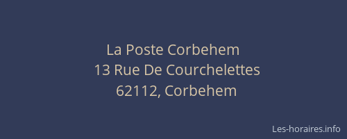La Poste Corbehem