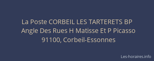 La Poste CORBEIL LES TARTERETS BP