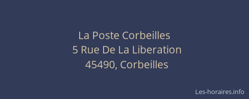La Poste Corbeilles
