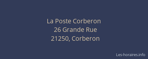 La Poste Corberon