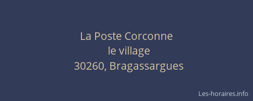 La Poste Corconne