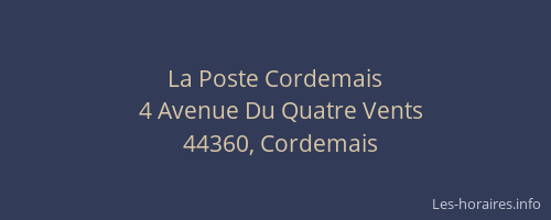 La Poste Cordemais