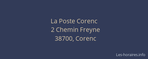La Poste Corenc